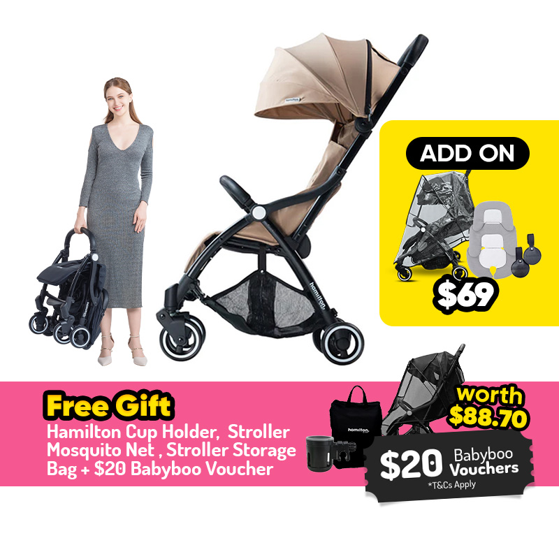 Hamilton X1 Lite Magicfold Stroller + FREE GIFT + Add On Option